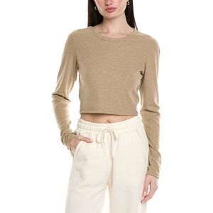 Knit Riot Womens Base Rib T-Shirt, Brown